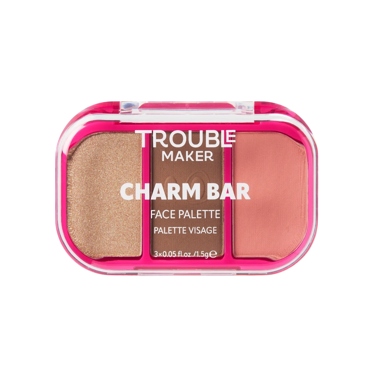 Trouble Maker Charm Bar Face Trio Palette Good Luck 45gm