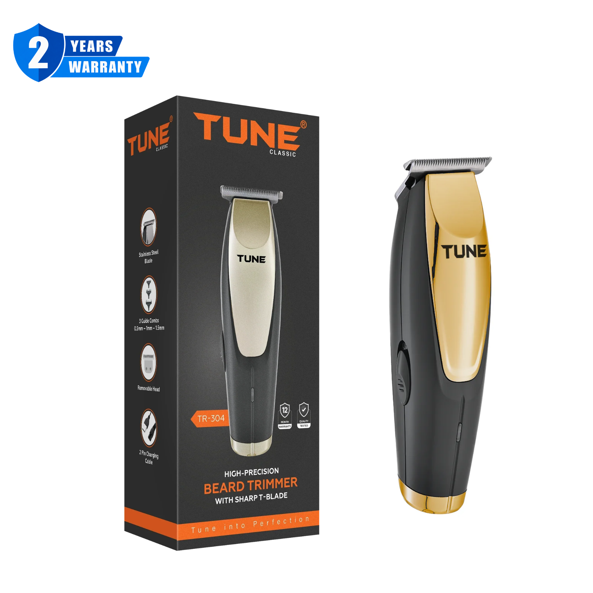 Tune Classic Sharp T-Blade Hair Trimmer - TR304