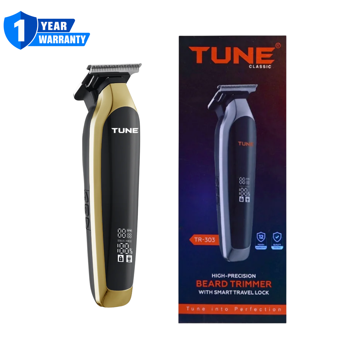 Tune Classic Smart Travel Lock Hair Trimmer - TR303