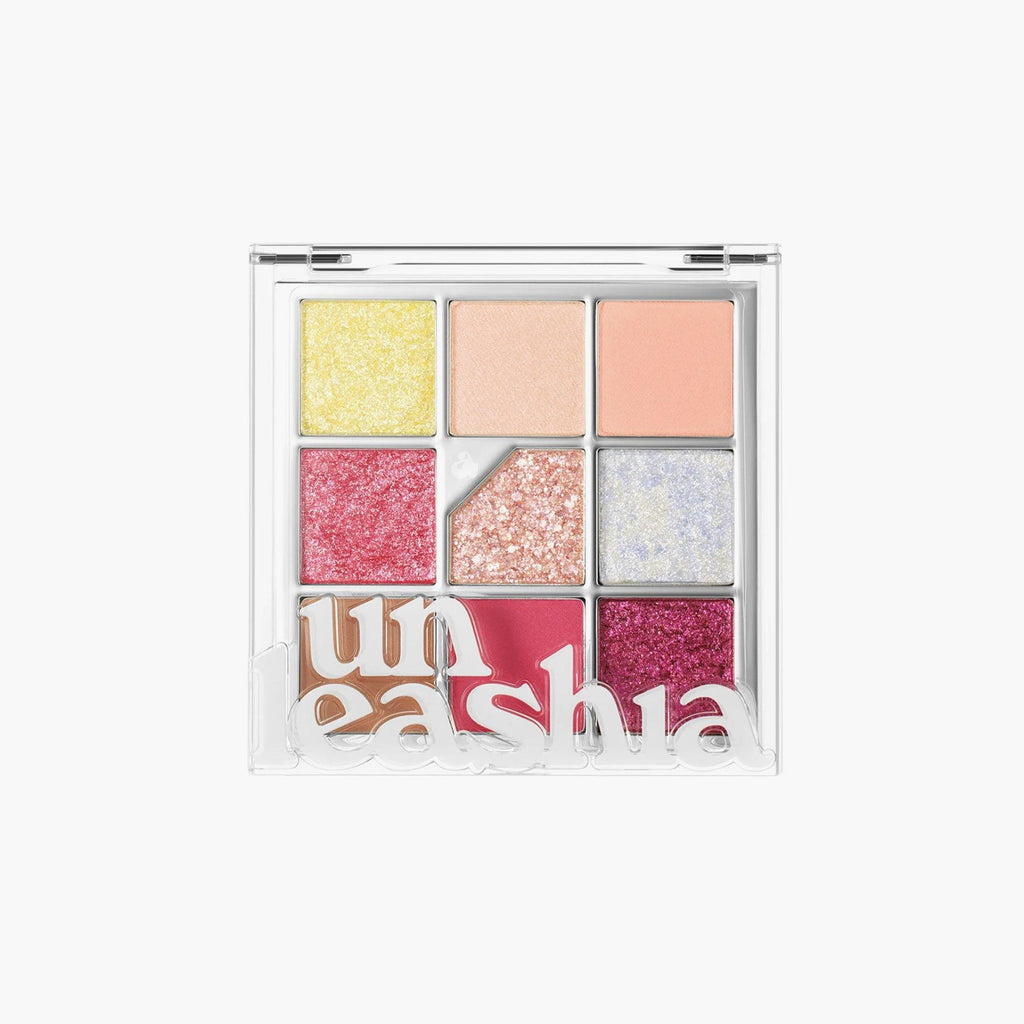 Unleashia Glitterpedia Eyeshadow Palette No.7 All of Peach Ade 6.2gm - TheSkinFit