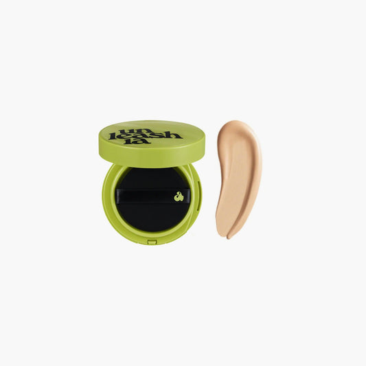 Unleashia Satin Wear Healthy Green Cushion 23W Bisque 15gm - TheSkinFit