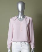 Loom Pakistan V-Neck Top with Charm T-Pink