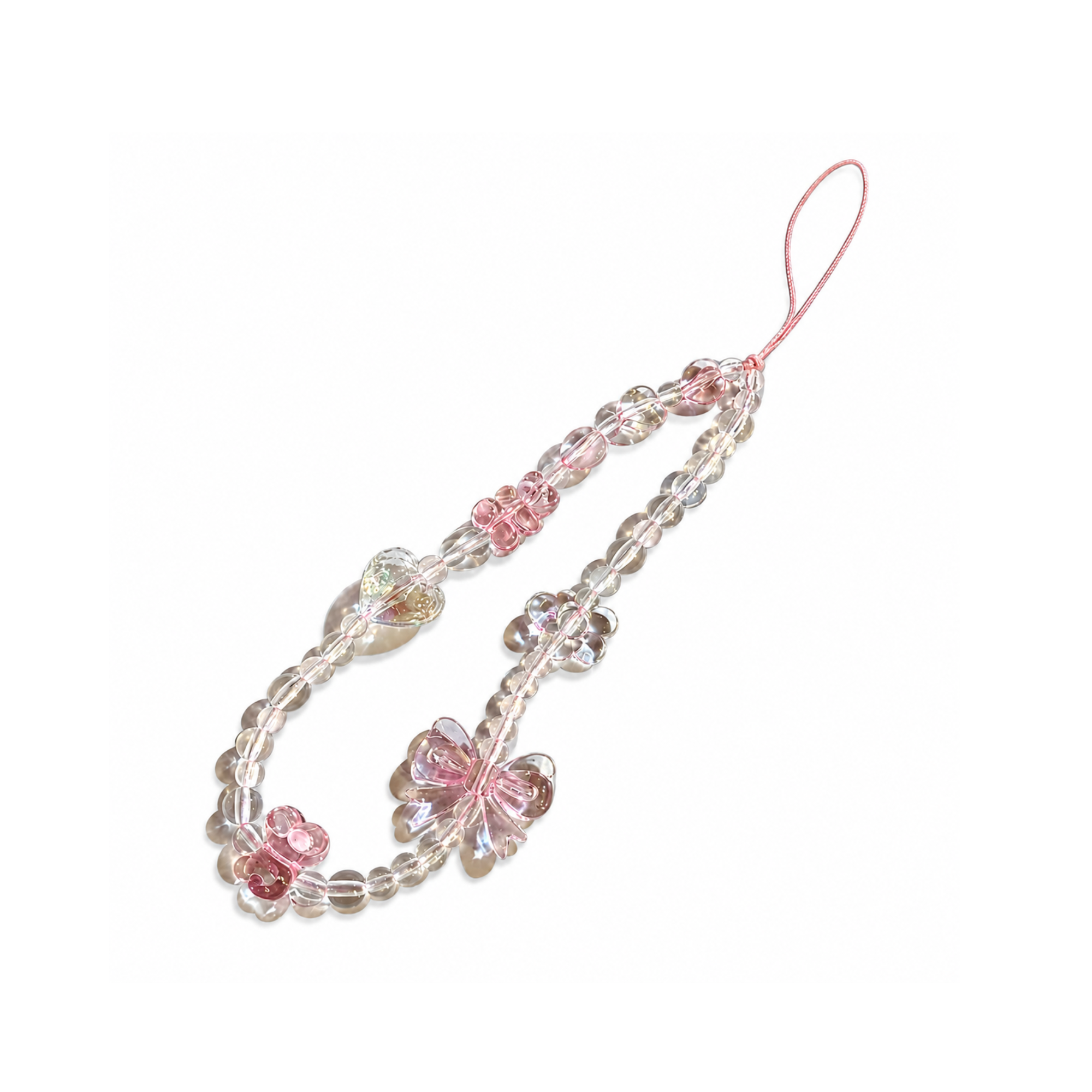 VAYL Beauty Bow Acrylic Beaded Decor Lanyard