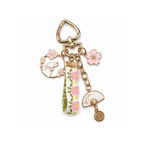 VAYL Beauty Cute Rabbit Folding Fan Woven Fabric Keychain