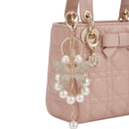 VAYL Beauty Faux Pearl & Rhinestone Butterfly Keychain