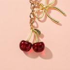 VAYL Beauty Shiny Bling Crystal Cherry Keychain