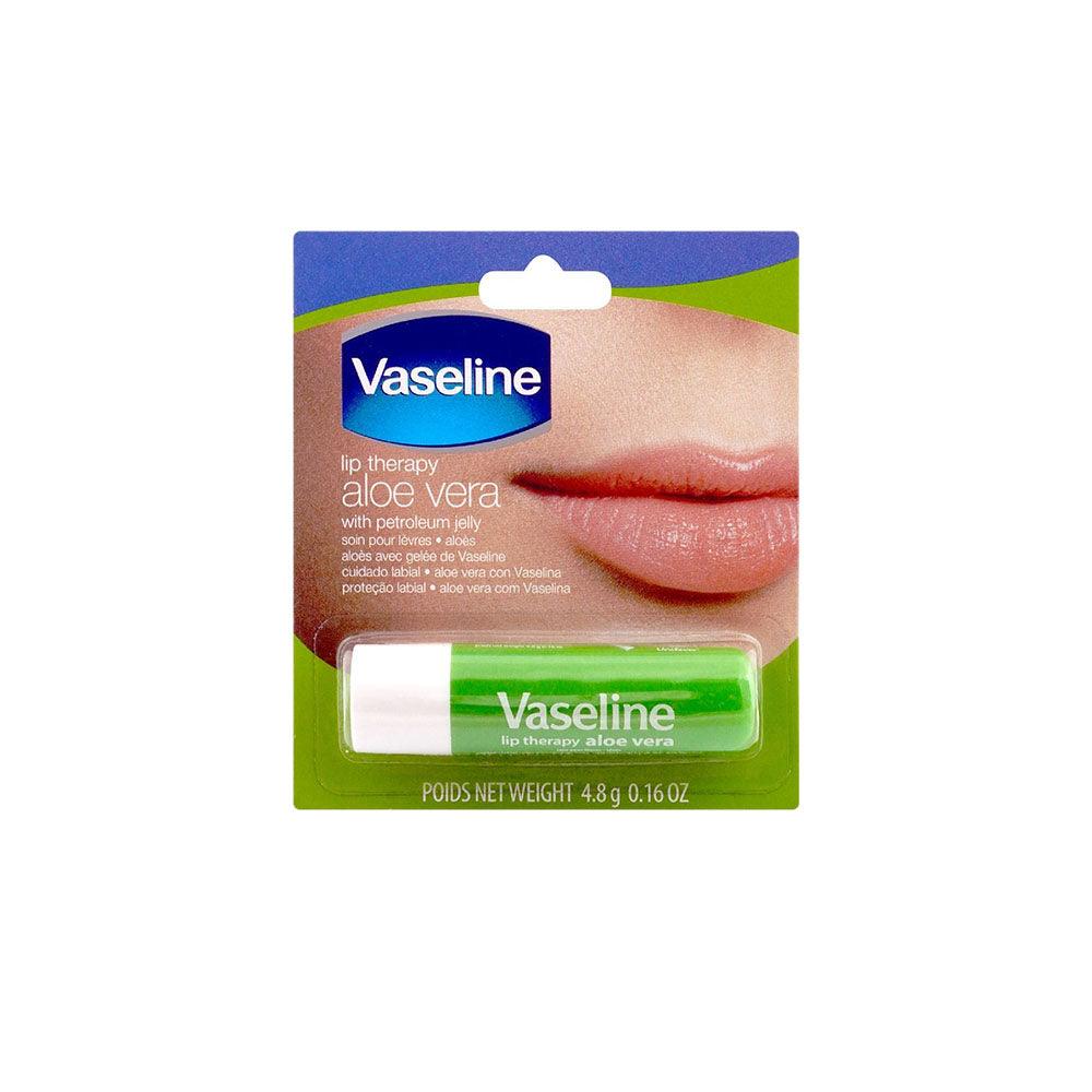 Vaseline Lip Therapy Aloe Vera With Petroleum Jelly 4.8gm - TheSkinFit