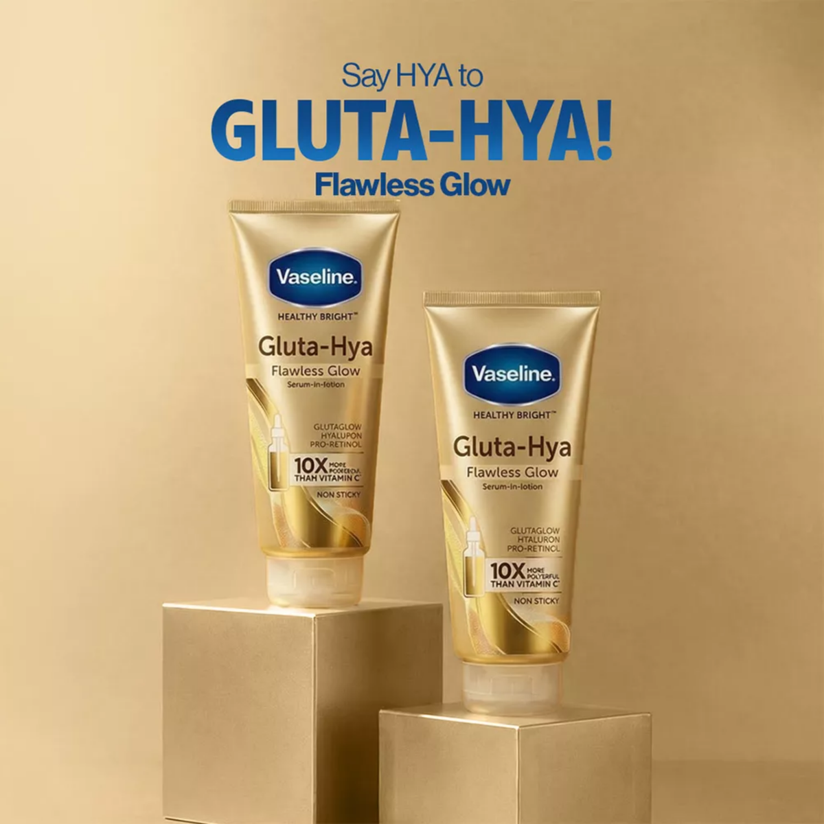 Vaseline Gluta Hya Flawless Bright Serum Burst Body Lotion