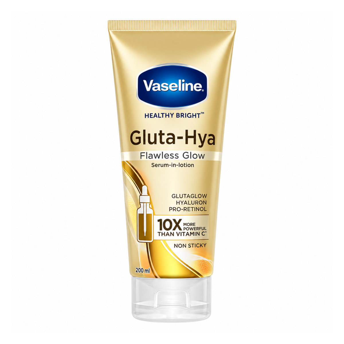 Vaseline Gluta Hya Flawless Glow Serum Burst Body Lotion