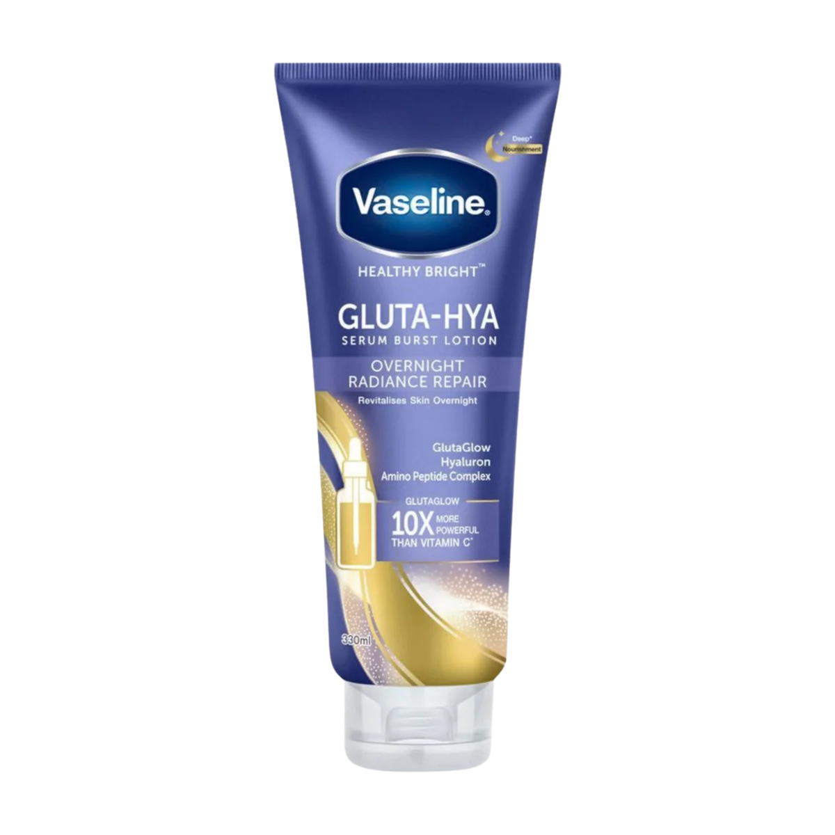 Vaseline Healthy Bright Gluta-Hya Over Night Radiance Repair Serum Burst Lotion
