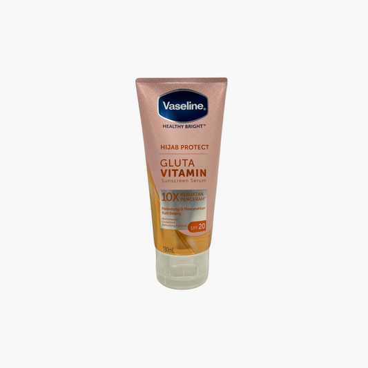 Vaseline Healthy Bright Hijab Protect Gluta Vitamin SPF20 Sunscreeen Serum 180ml