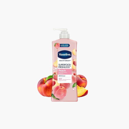Vaseline Healthy Bright Super Food Fresh Lock Peach Body Lotion 320ml