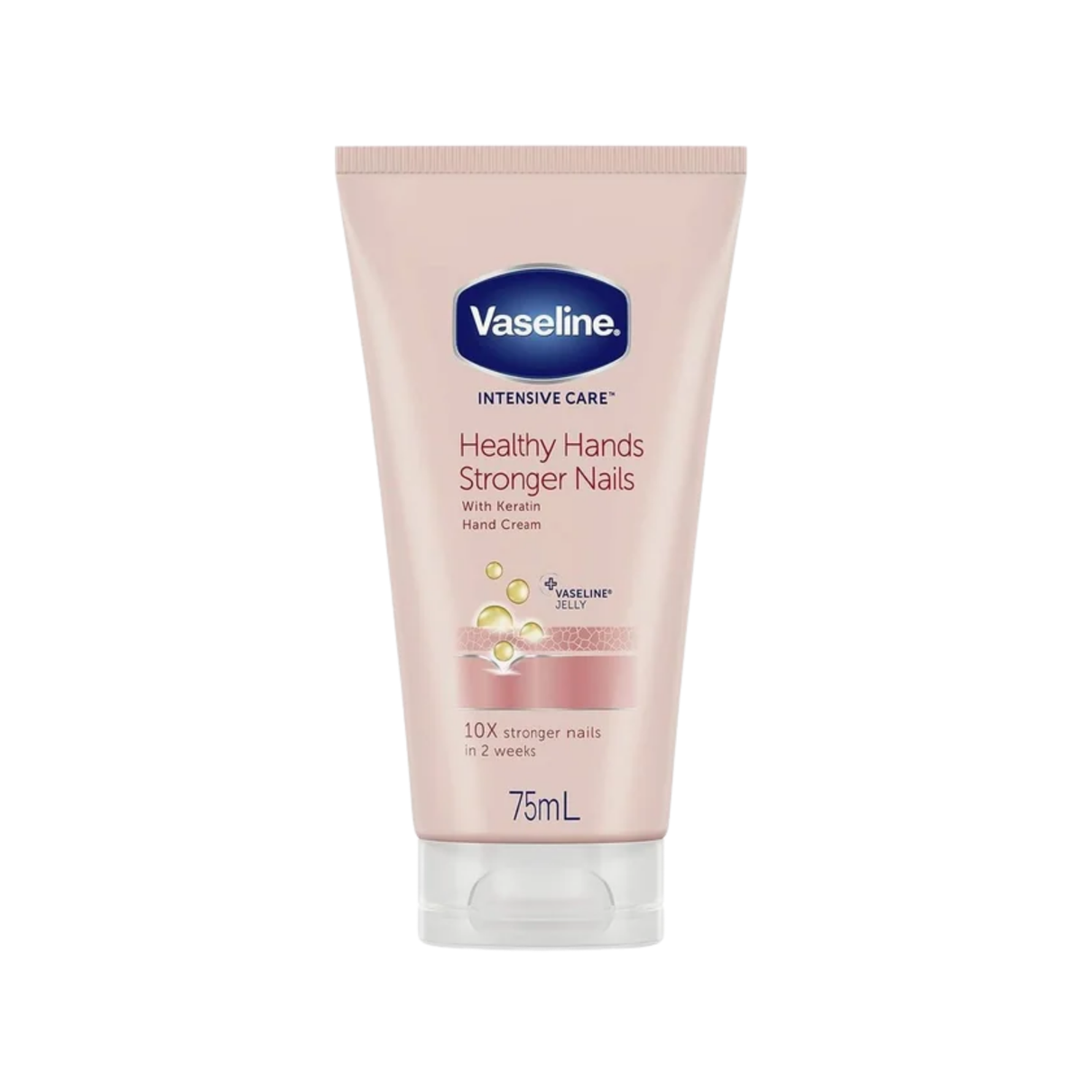 Vaseline Intensive Care Healthy Hands Stronger Nails Keratin Hand Cream Pink 75ml