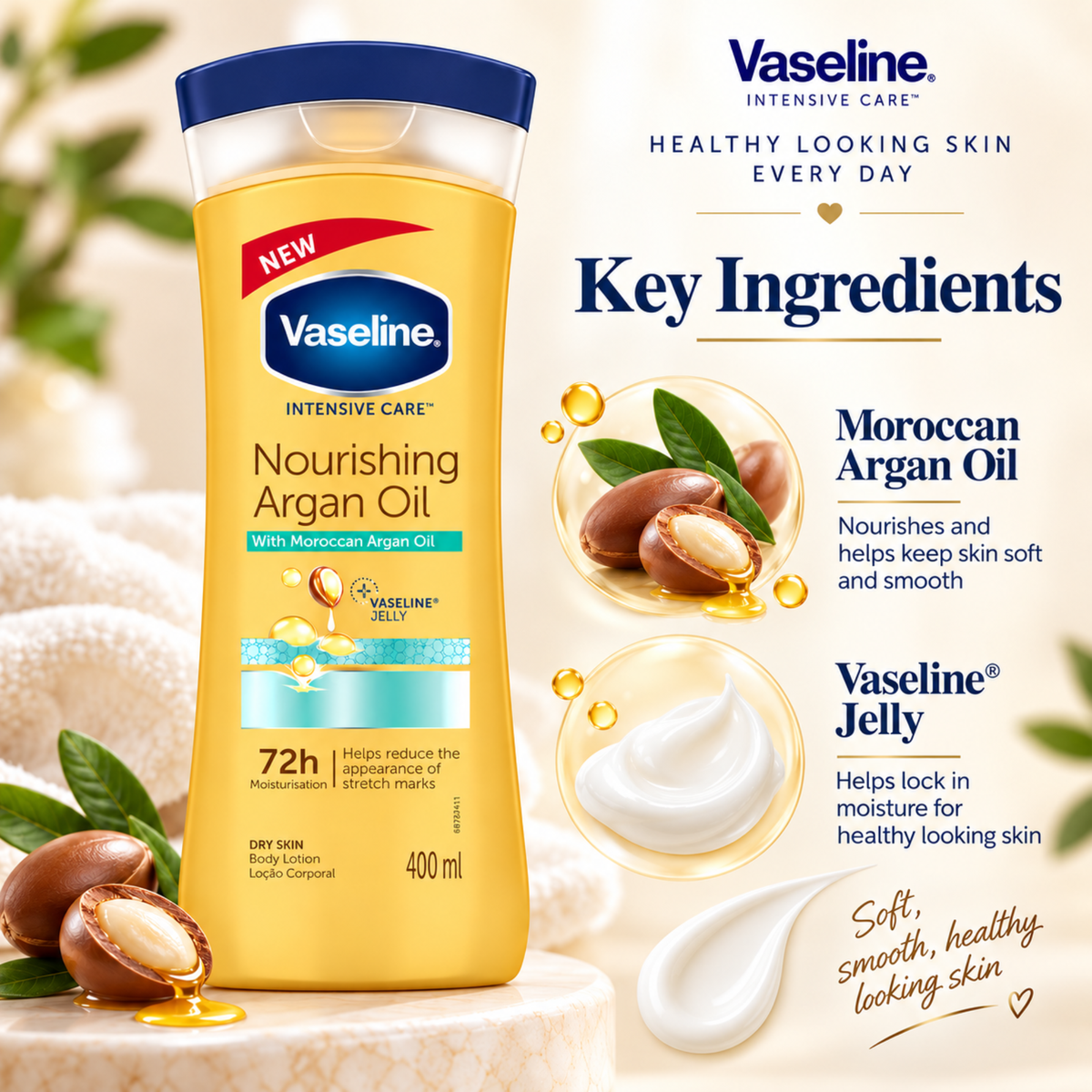 Vaseline Intensive Care Nourishing Argan Oil Body Lotion