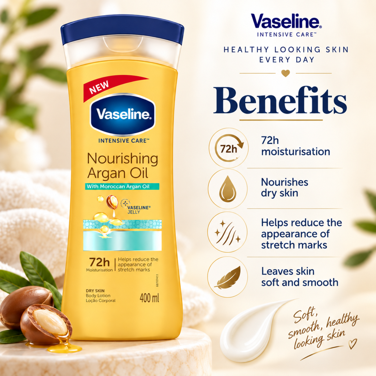 Vaseline Intensive Care Nourishing Argan Oil Body Lotion