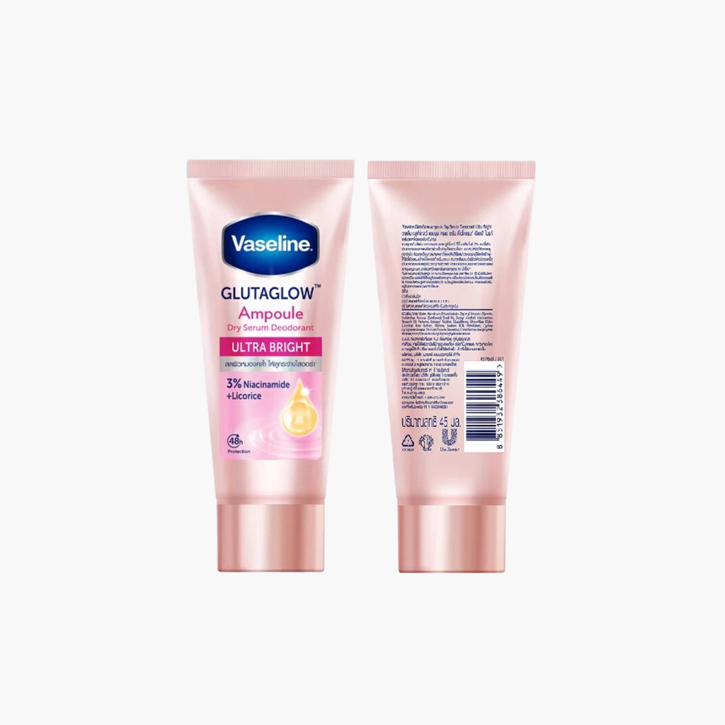 Vaseline Dry Serum GlutaGlow Ampoule Deodorant Ultra Bright 45ml