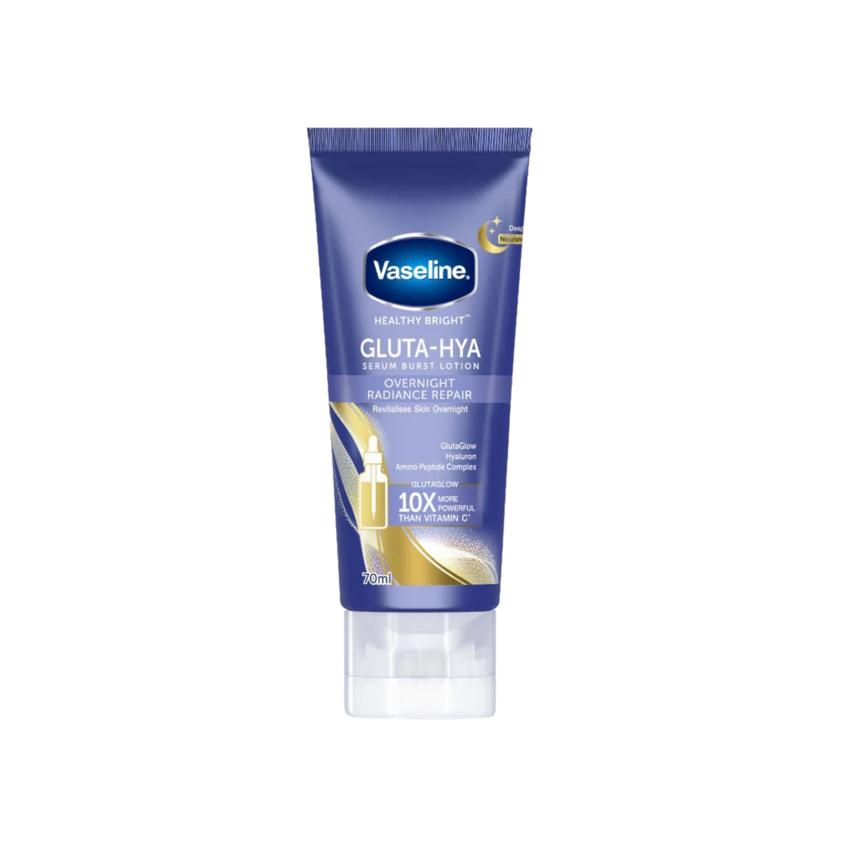 Vaseline Healthy Bright Gluta-Hya Over Night Radiance Repair Serum Burst Lotion