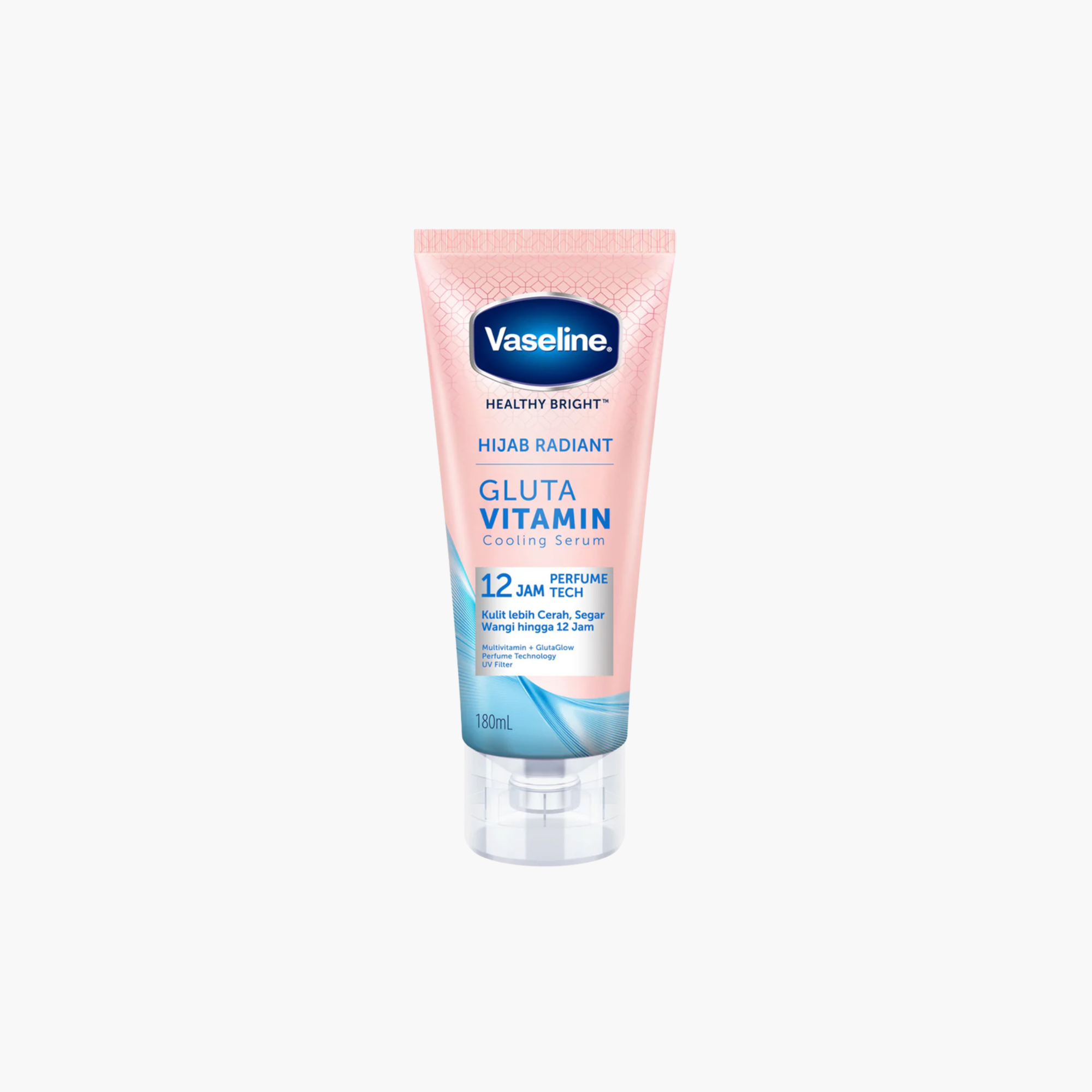 Vaseline Healthy Bright Hijab Radiant Gluta Vitamin Cooling Body Serum 180ml
