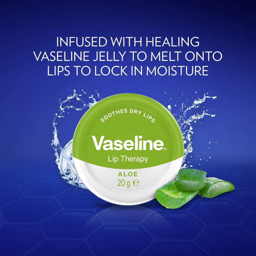 Vaseline Lip Therapy Lip Balm Aloe Tin 20gm