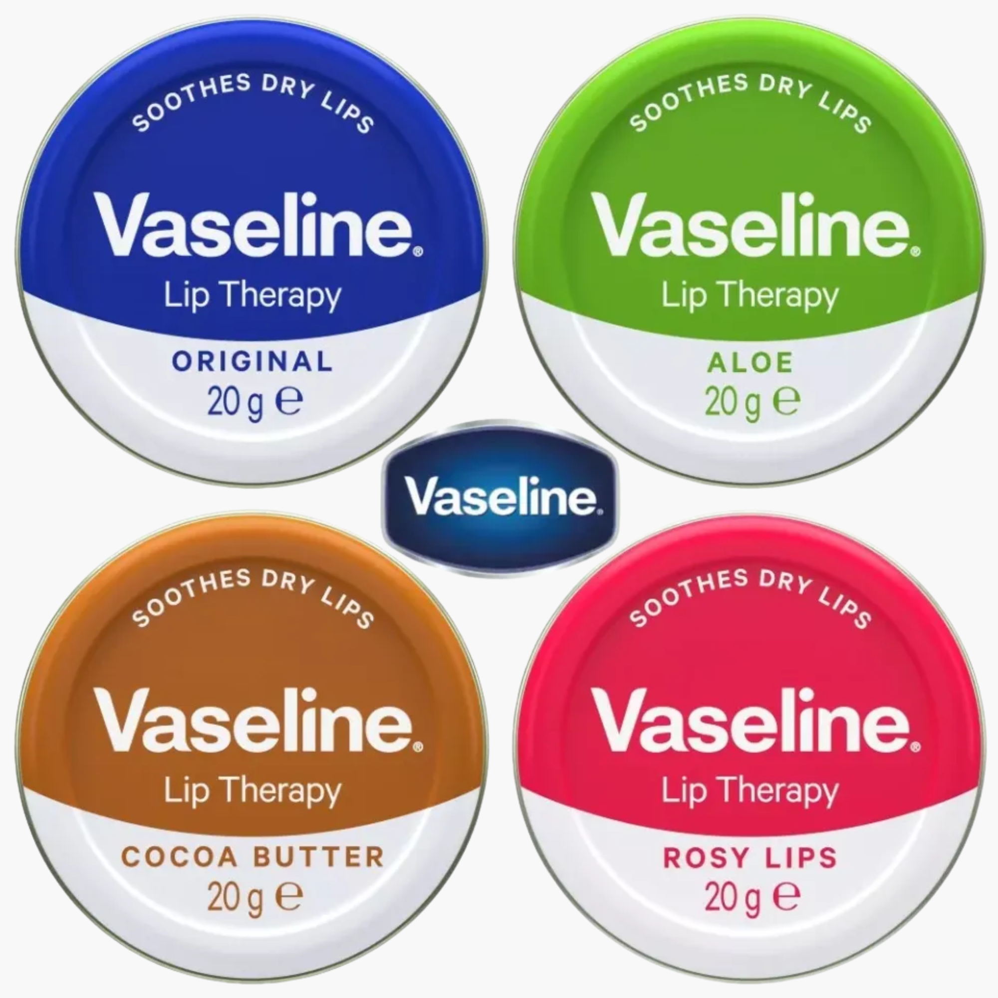 Vaseline Lip Therapy Lip Balm Original Tin 20gm