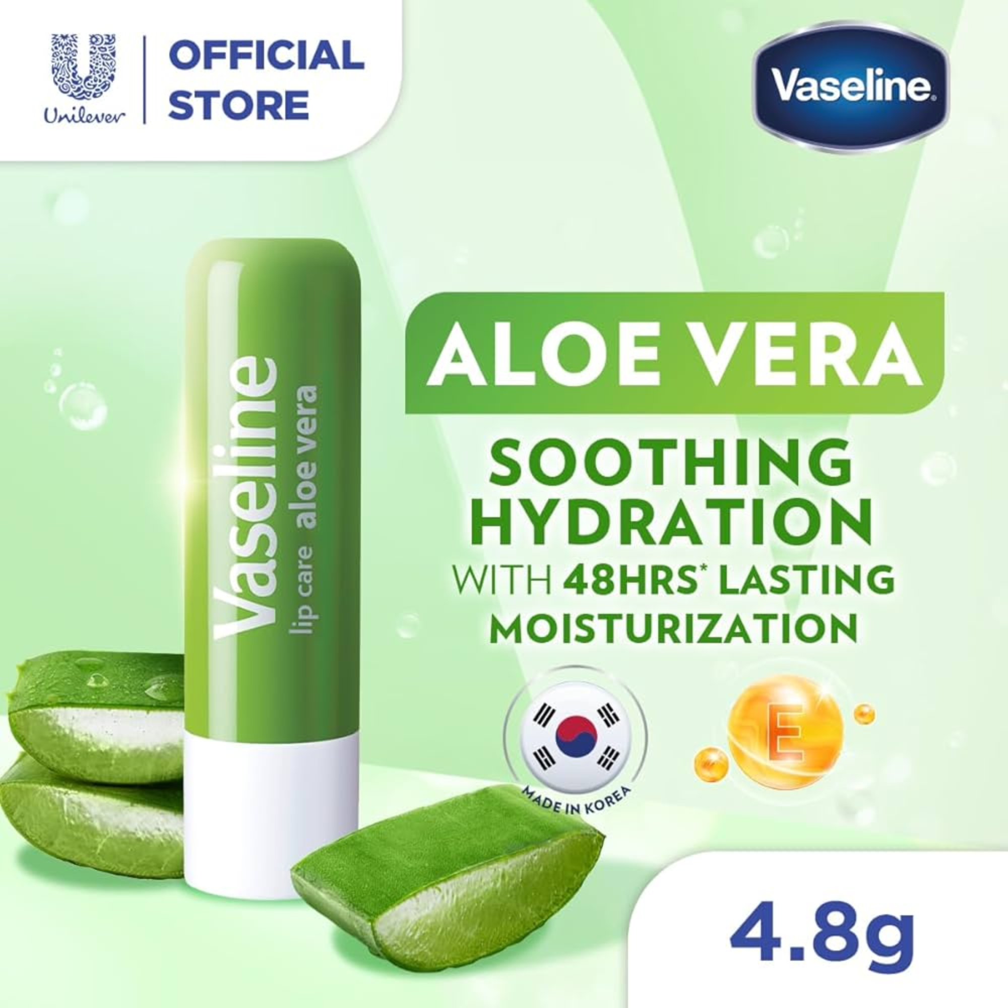 vaseline lip therapy stick with petroleum jelly (original aloe vera rosy lips cocoa butter)- 4pk