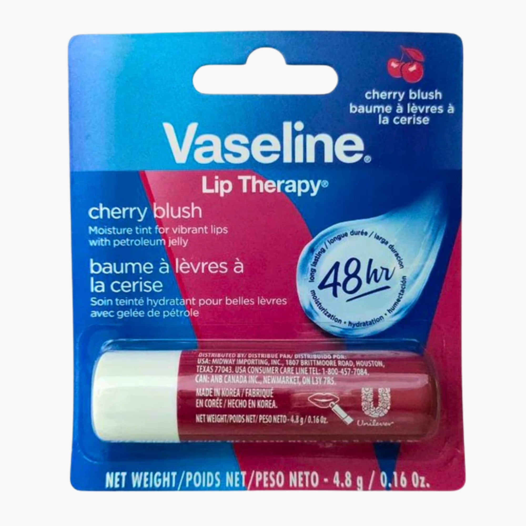 Vaseline Lip Therapy Korea Cherry Blush Stick 4.8gm
