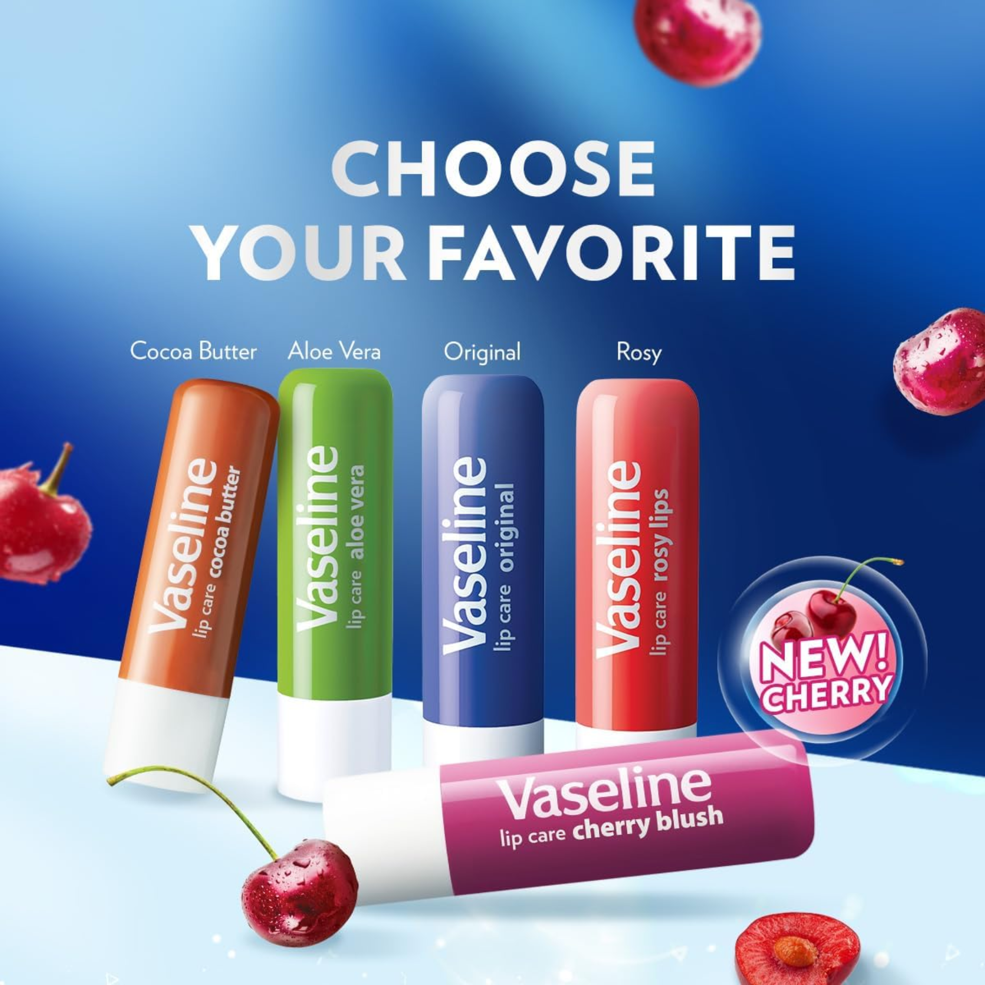 Vaseline Lip Therapy Korea Cherry Blush Stick 4.8gm