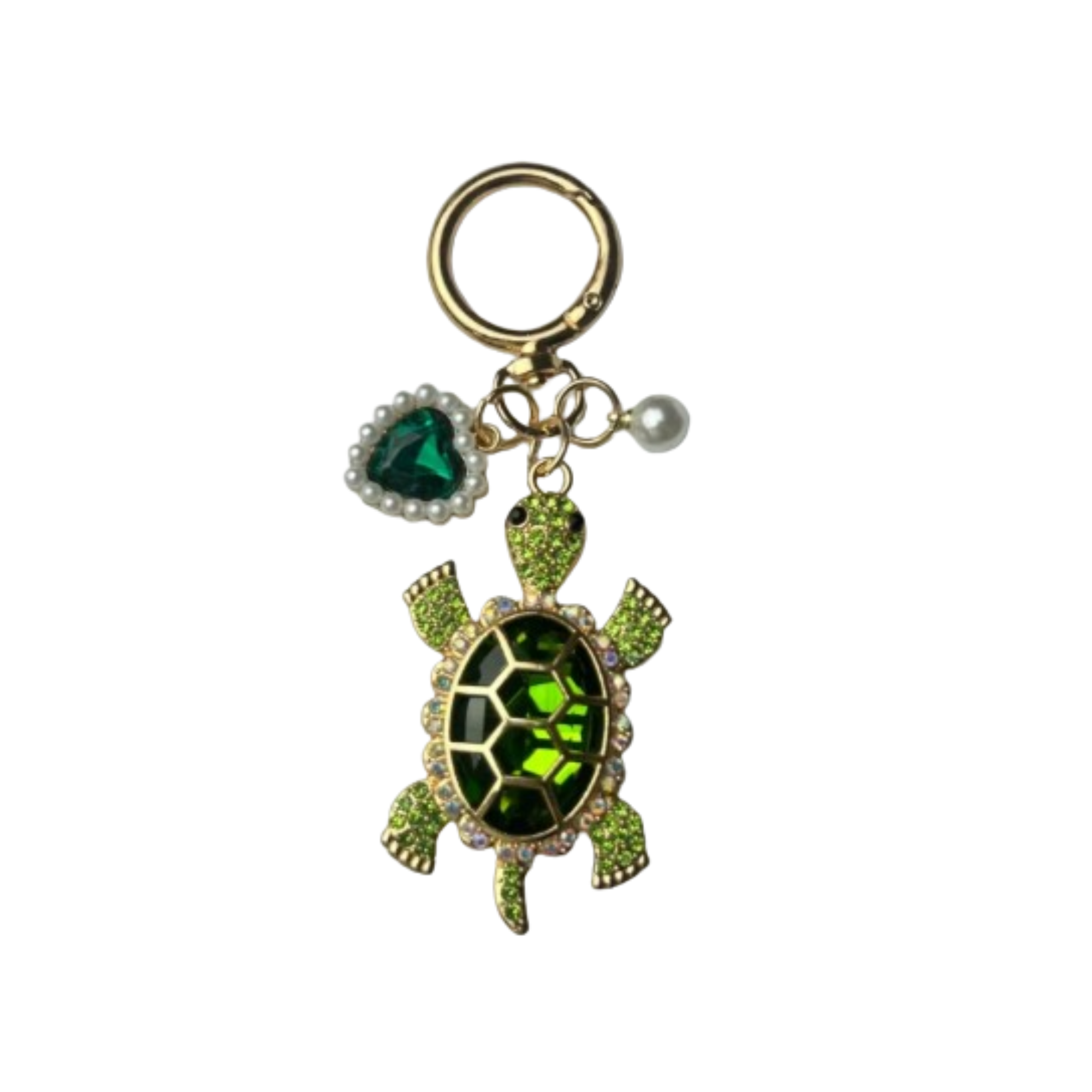 VAYL Beauty Rhinestone Sea Turtle Keychain