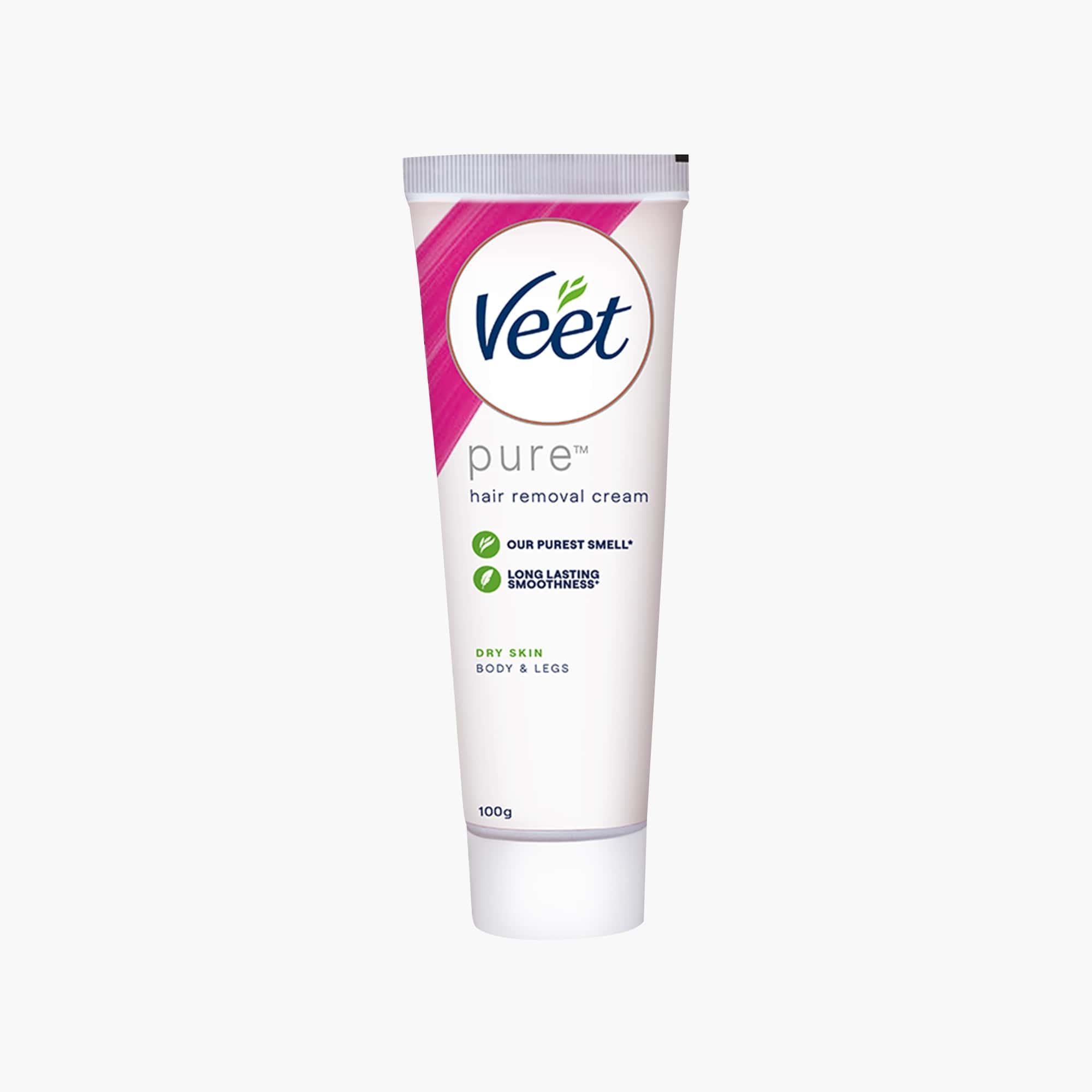 Veet Pure Hair Removal Cream for Dry Skin 100gm - TheSkinFit