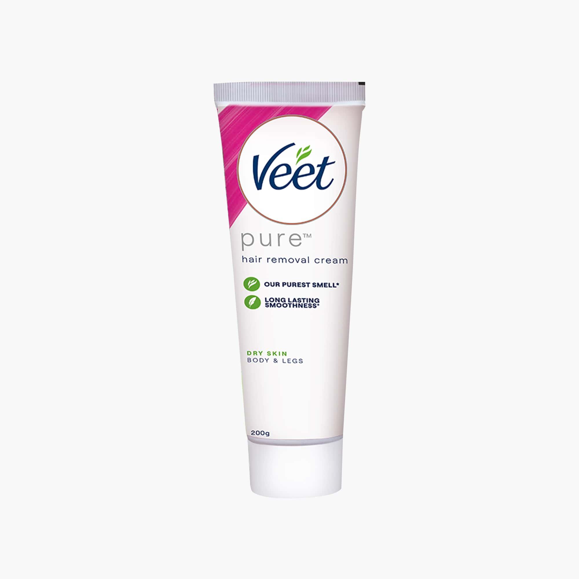 Veet Pure Hair Removal Cream for Dry Skin 200gm - TheSkinFit
