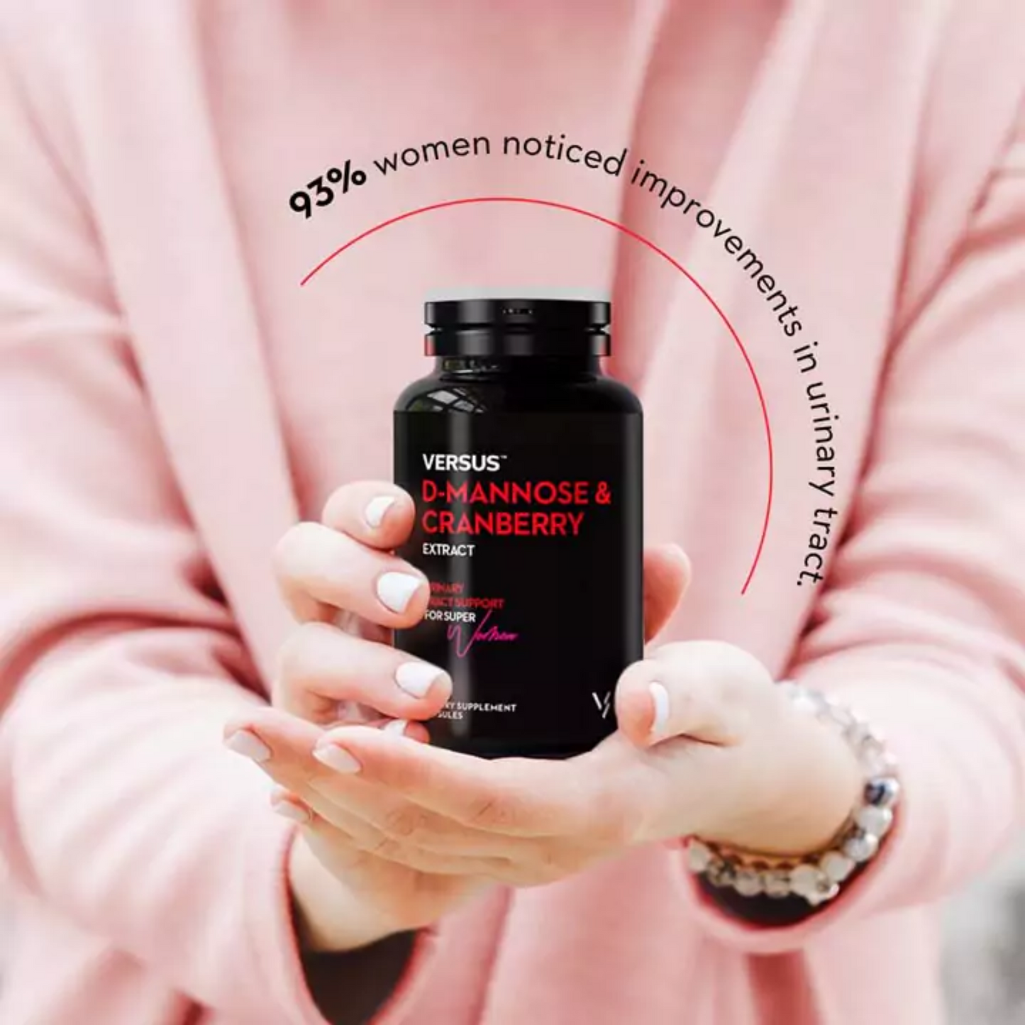 Versus D-Mannose & Cranberry Extract Dietary Supplement 90 Capsules