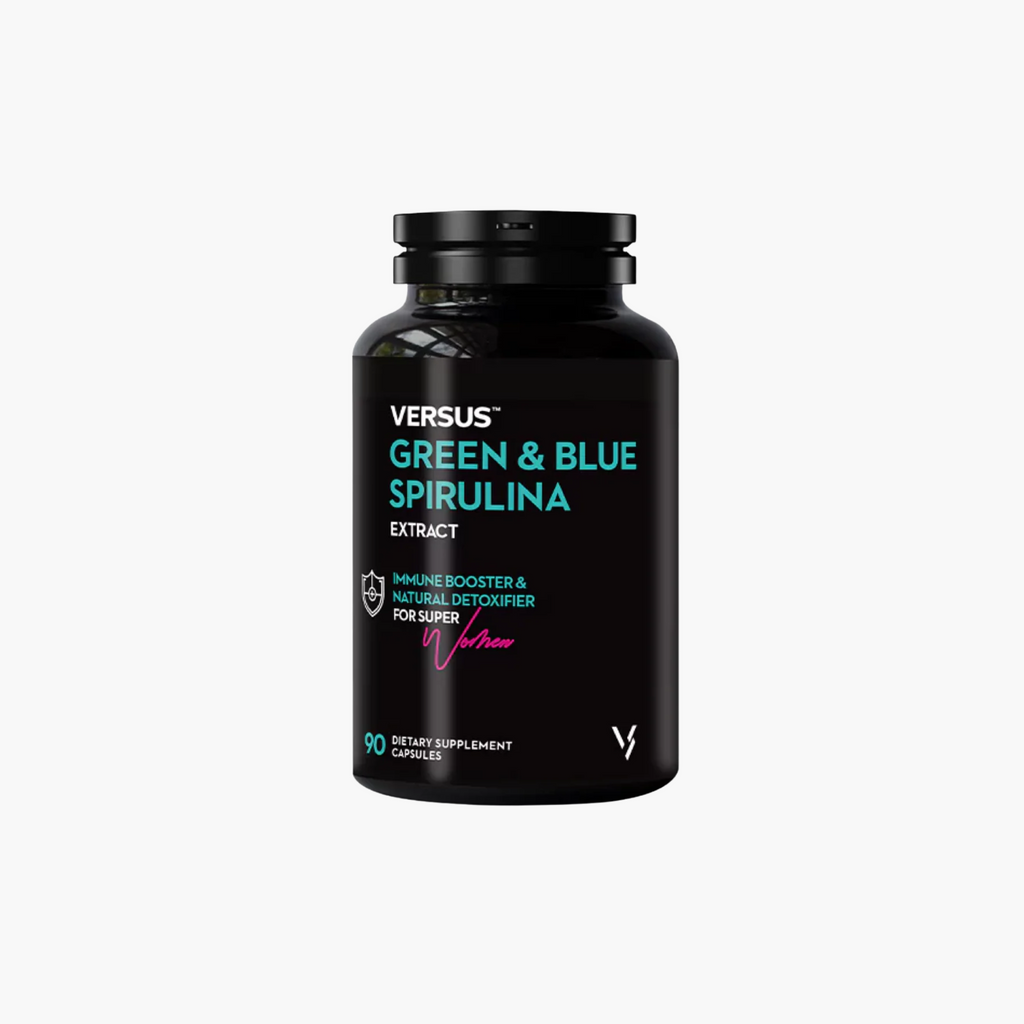Versus Green & Blue Spirulina Extract Dietary Supplement 90 Capsules