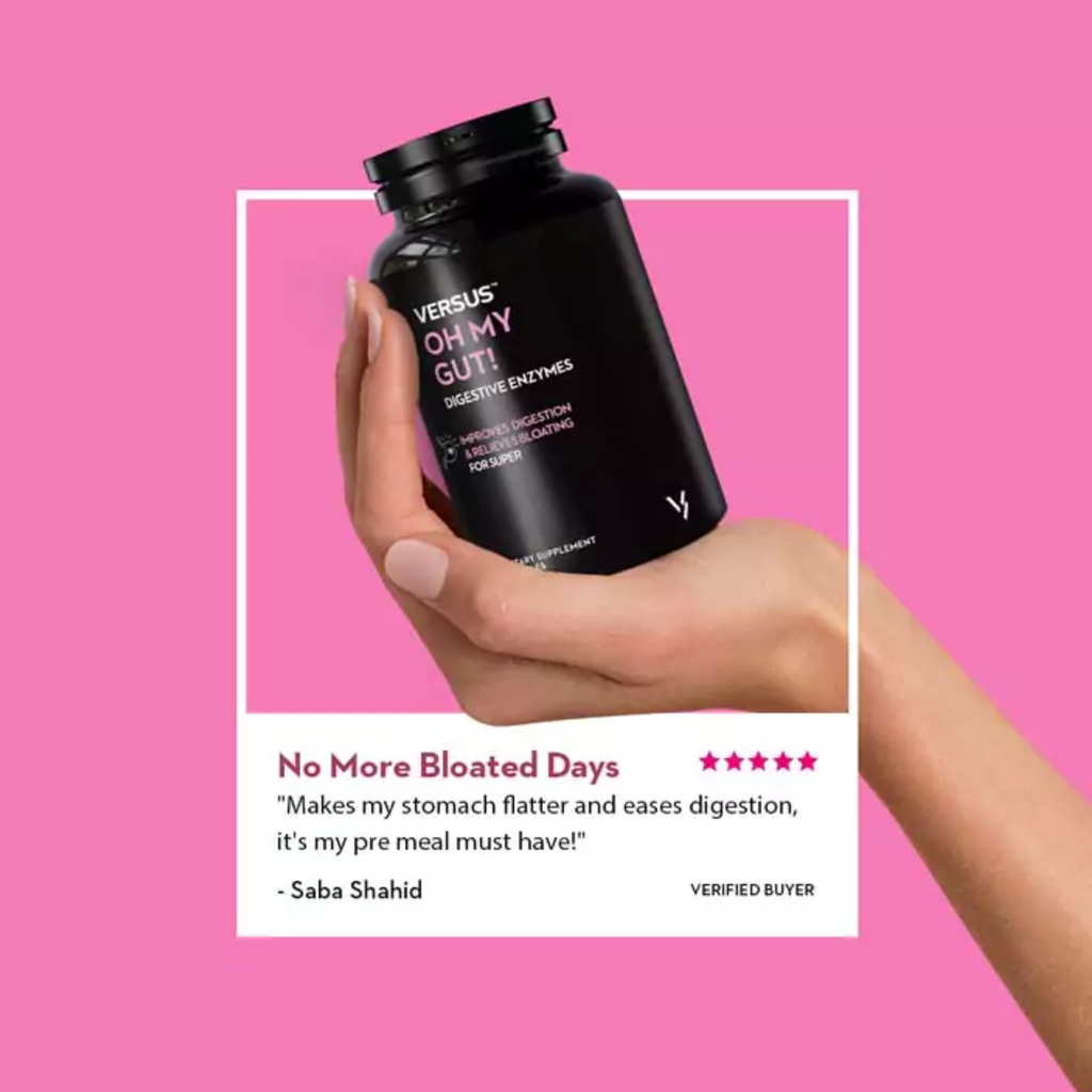 Versus Oh My Gut! Digestive Enzymes Dietary Supplement 90 Capsules