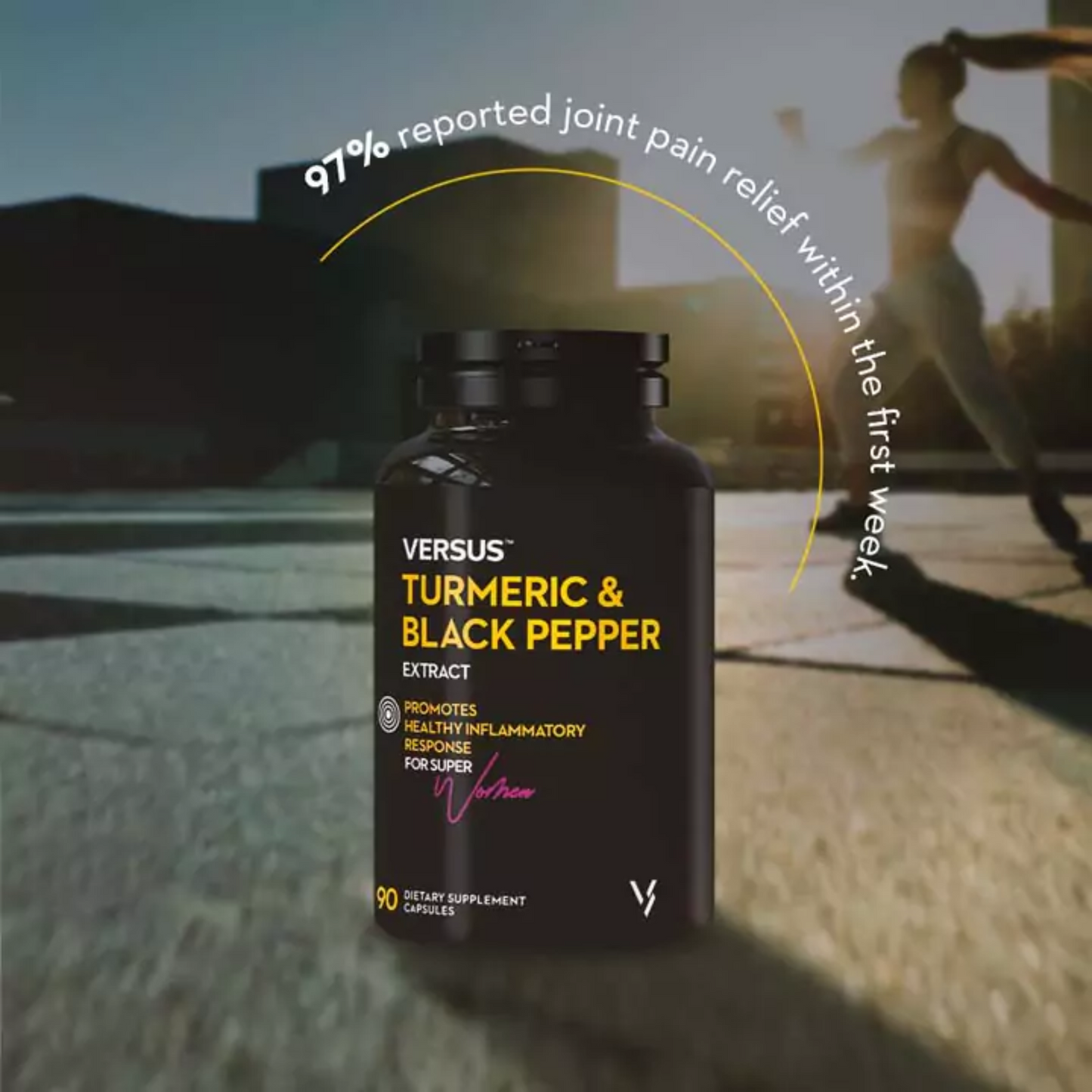 Versus Turmeric & Black Pepper Extract Dietary Supplement 90 Capsules