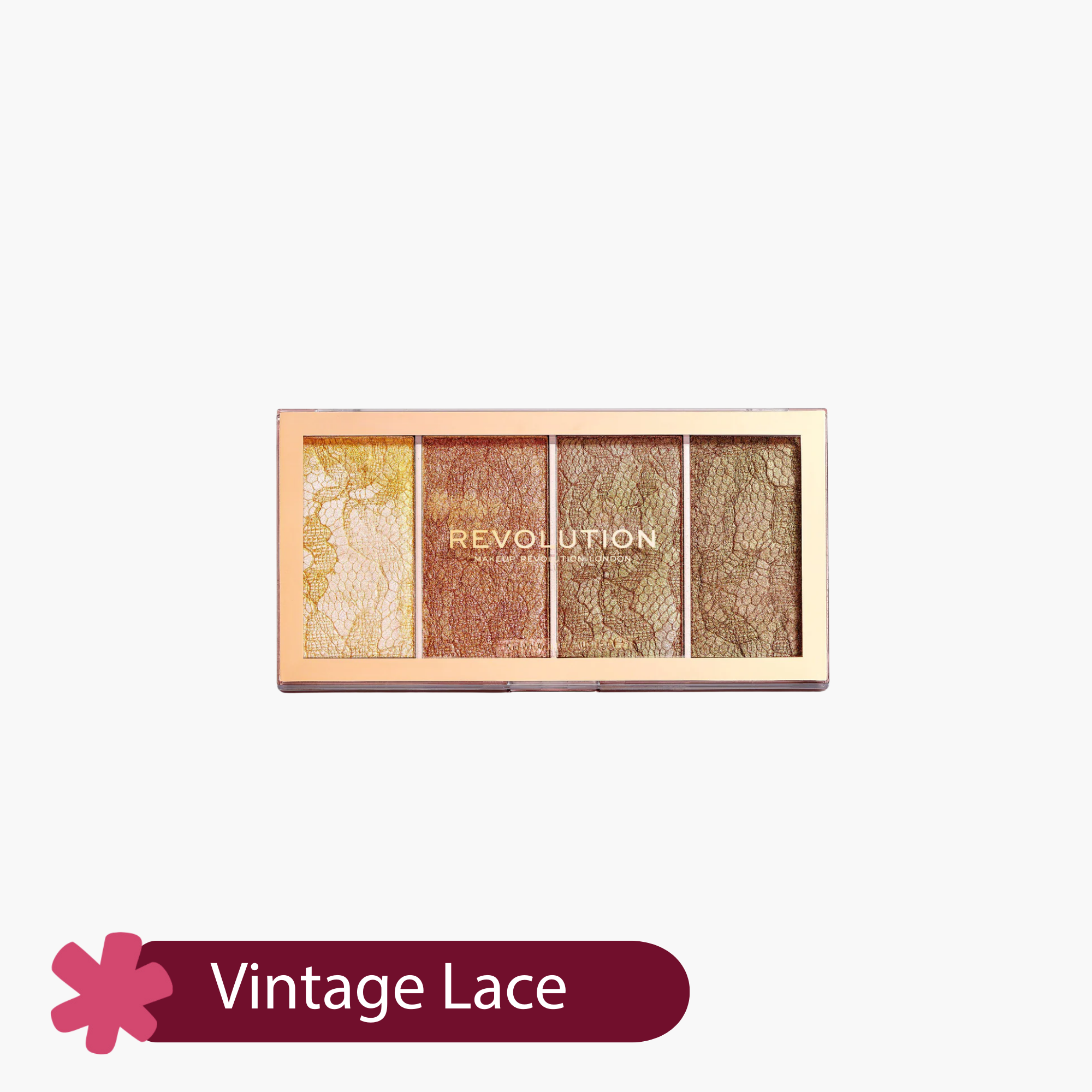 Revolution Highlighter Palette Vintage Lace Vintage Lace 5gm