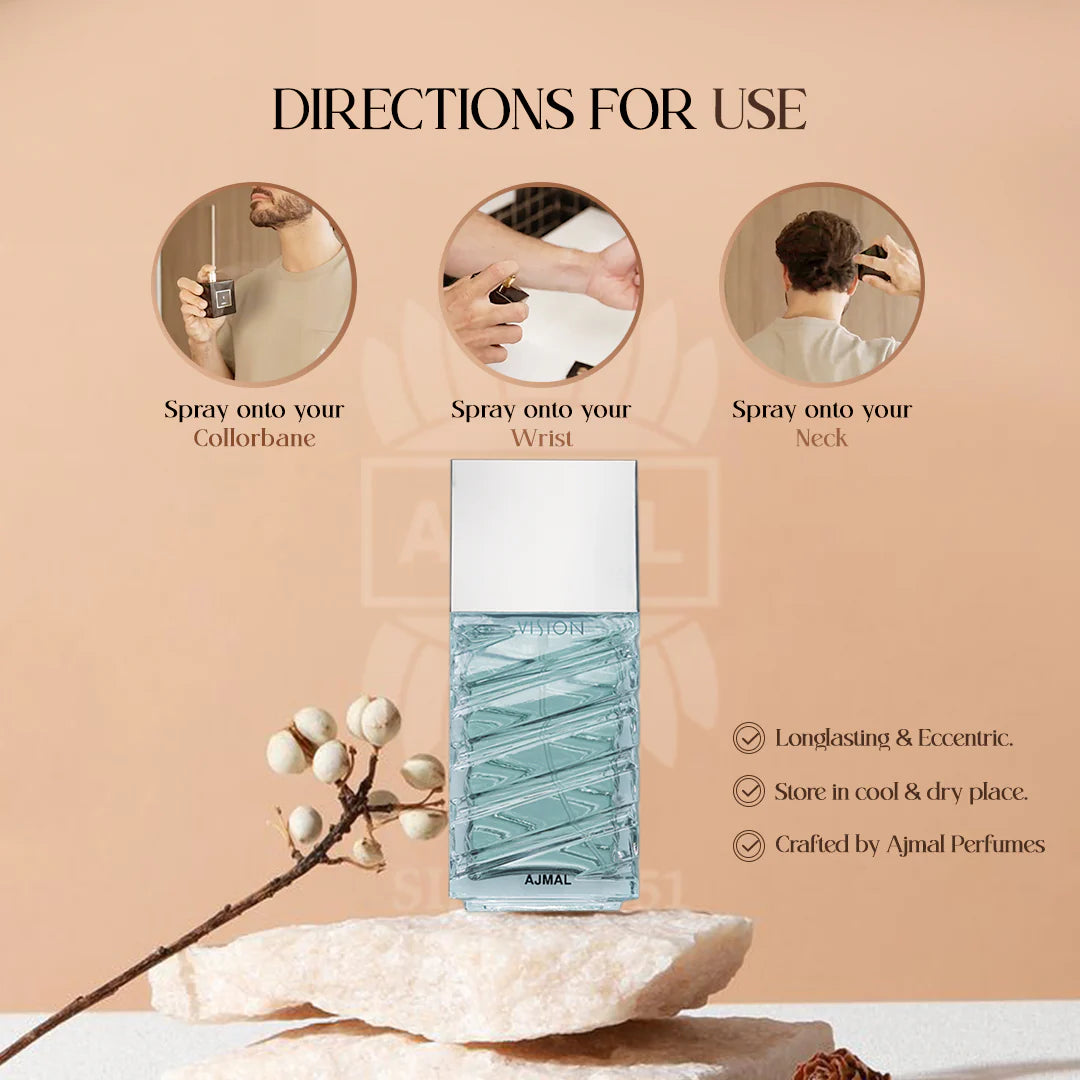 Ajmal Vision Eau De Parfum For Men 100ml