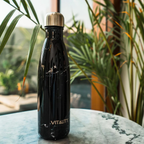 Vitality Black Marquina Water Bottle
