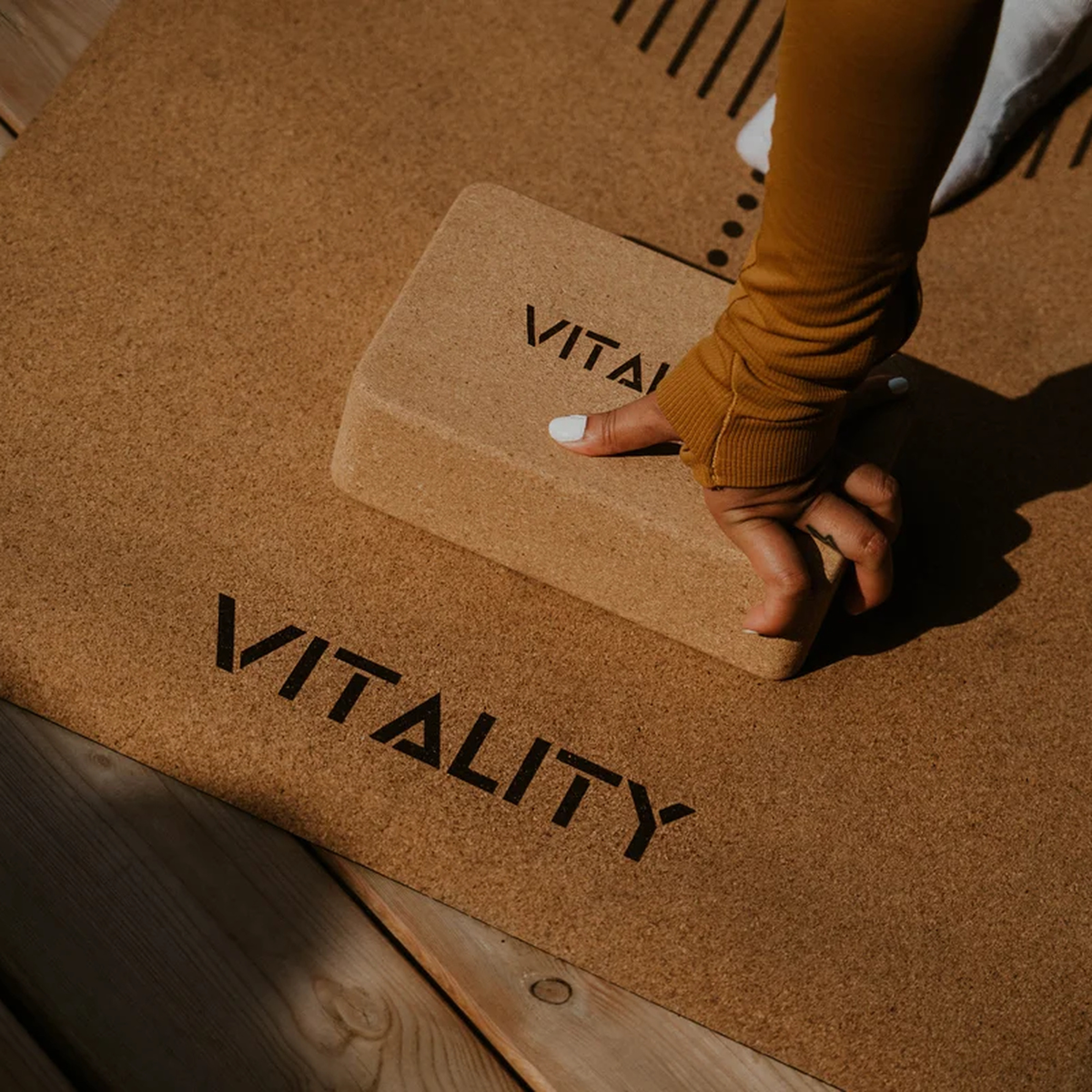Vitality Natural Cork Yoga Block