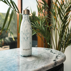 Vitality White Carrara Water Bottle