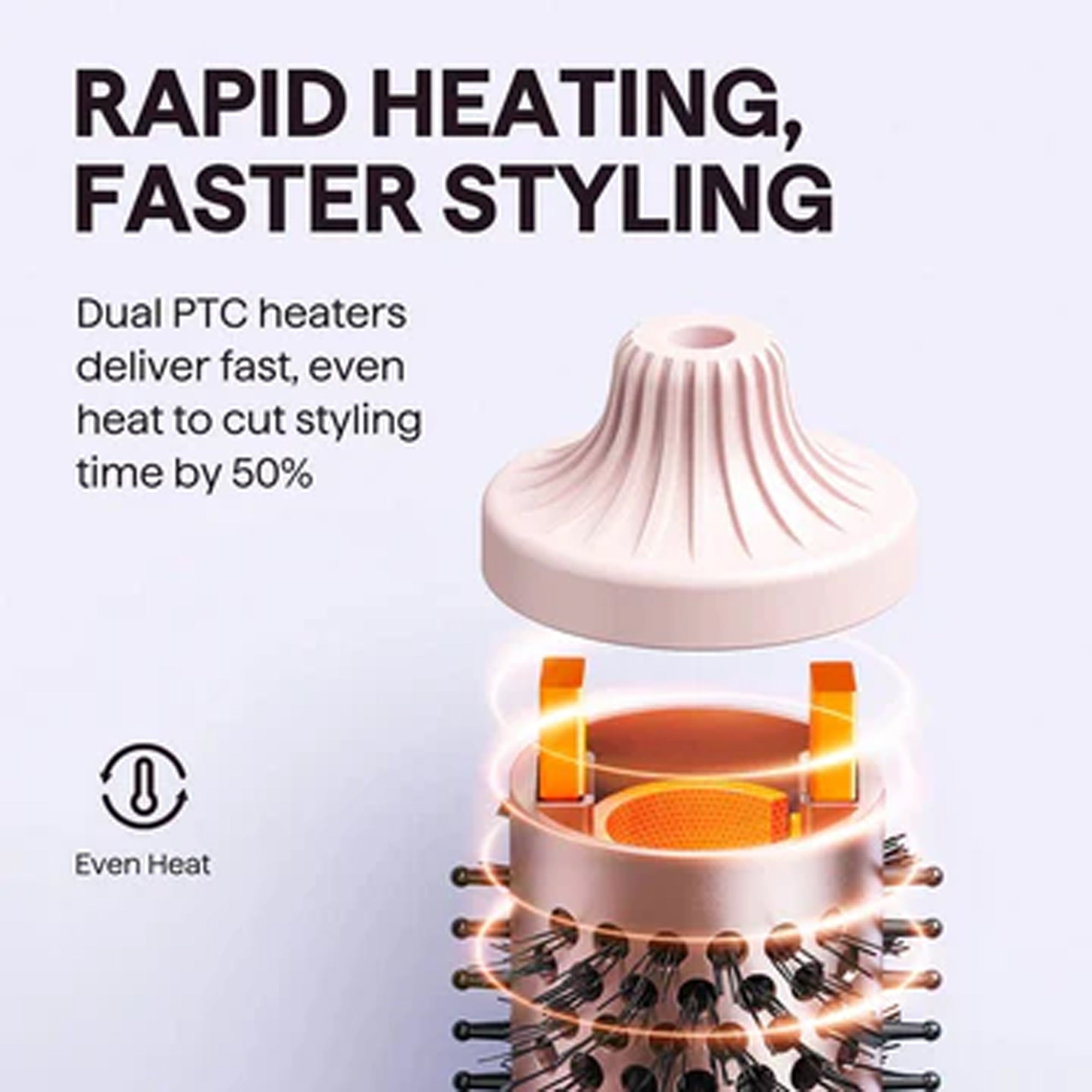 Wavytalk Blowout Boost Ionic Thermal Brush 1.75 Inch Pink