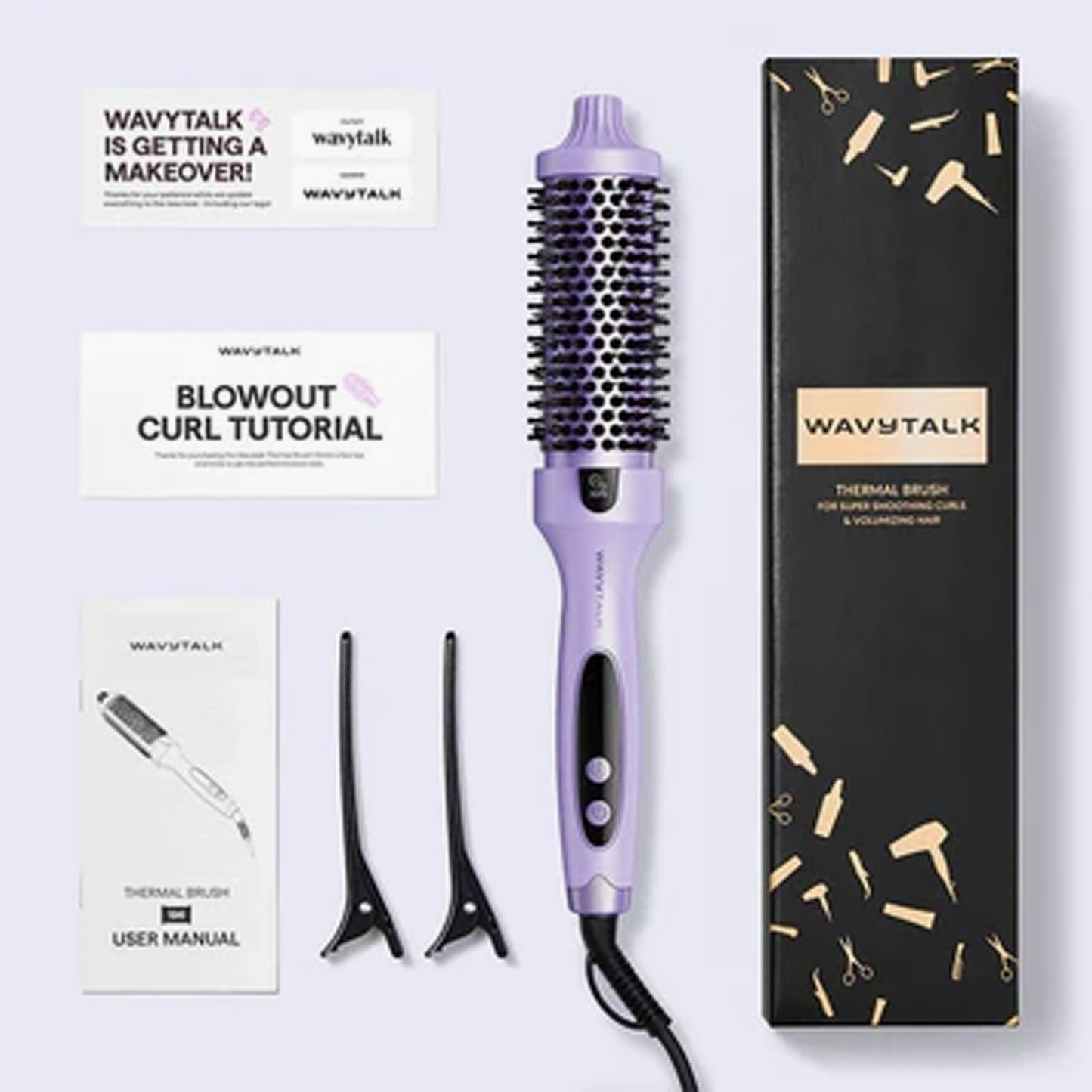 Wavytalk Blowout Boost Ionic Thermal Brush Purple