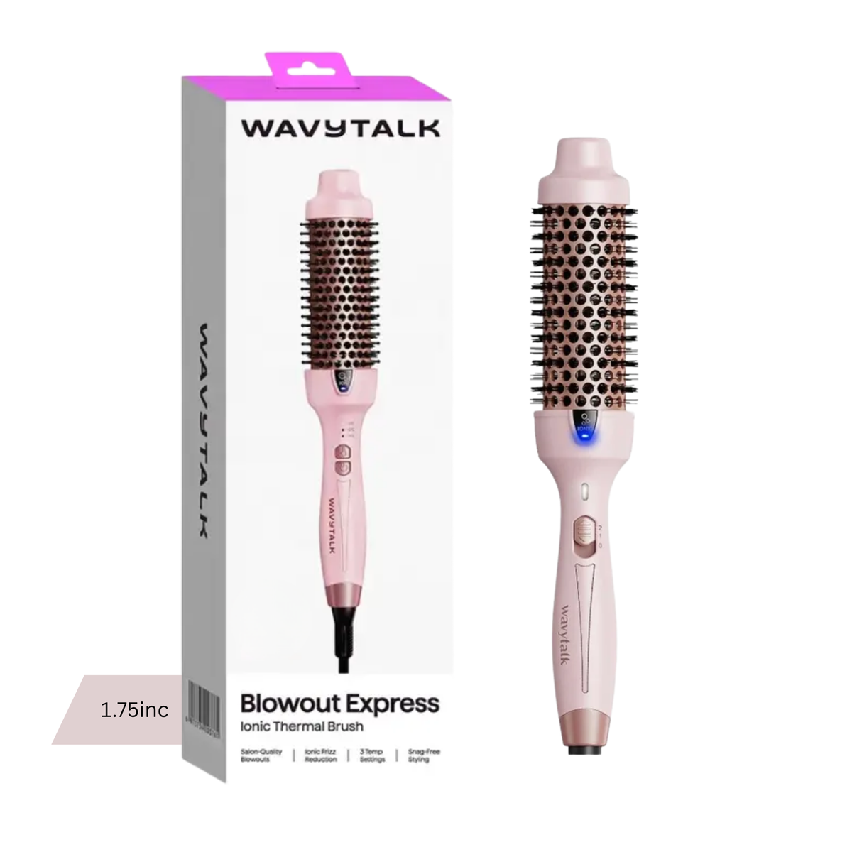 Wavytalk Blowout Boost Ionic Thermal Brush 1.75 Inch Pink