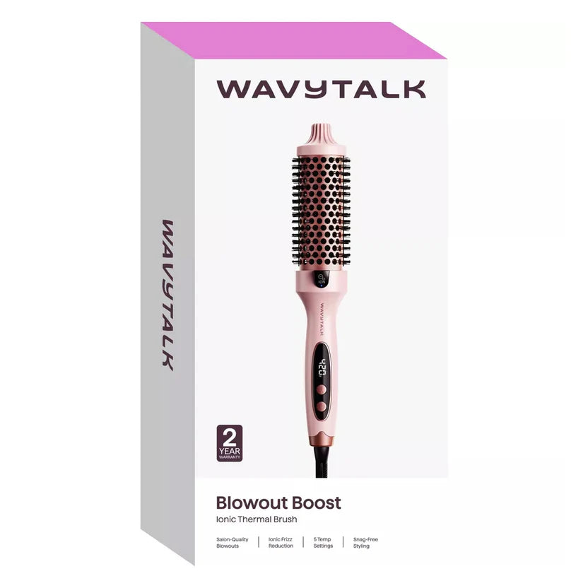 Wavytalk Blowout Iconinc Thermal Brush 1.5 Inch Pink