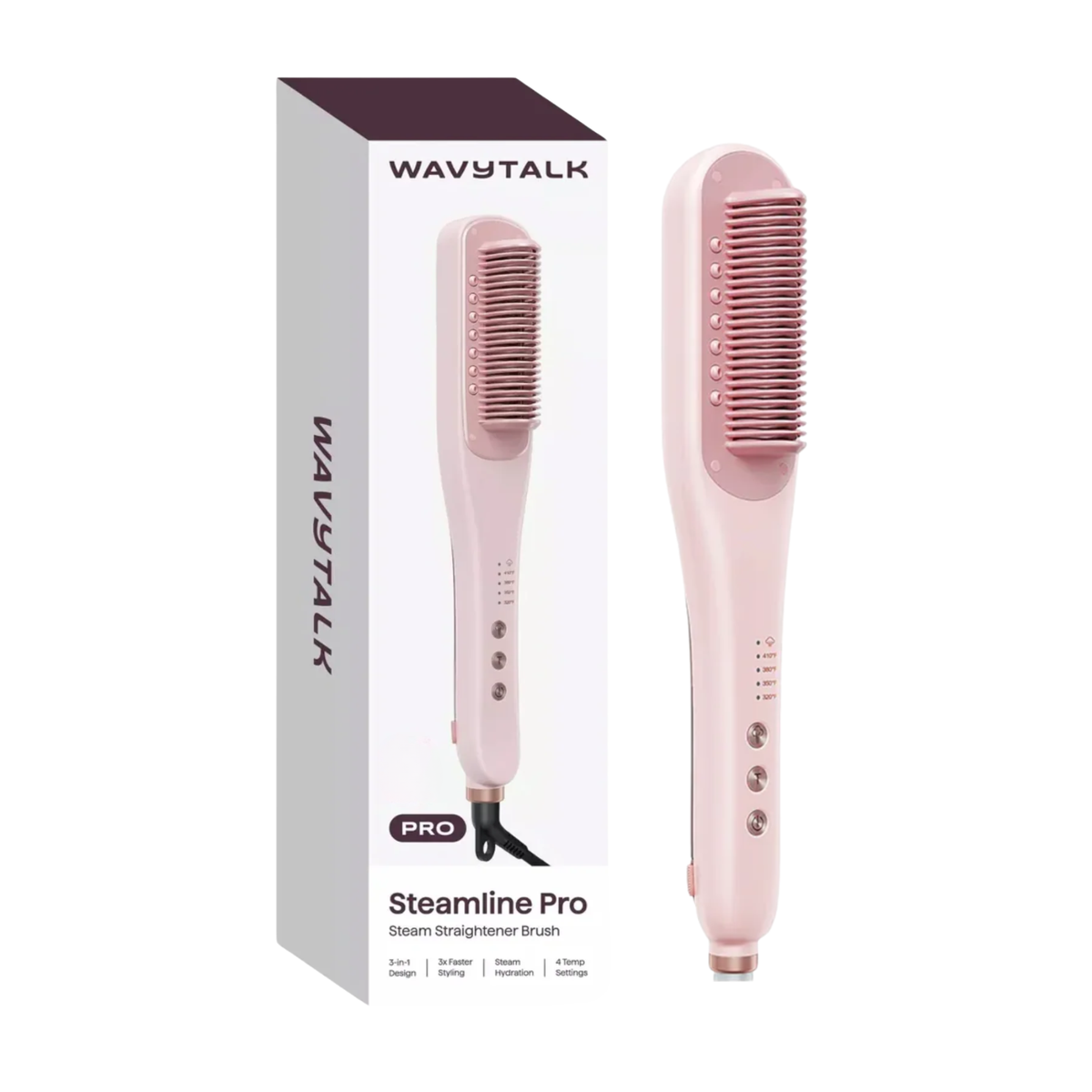Wavytalk Steamline Pro Steam 3 in 1 Straightener Brush