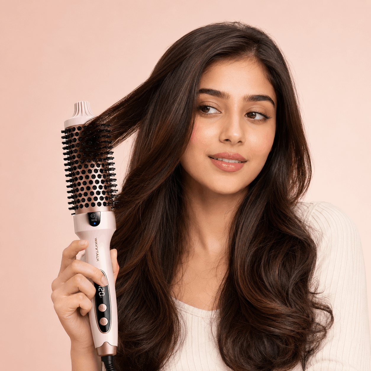 Wavytalk Blowout Ionic Thermal Brush 1.5 Inch Pink