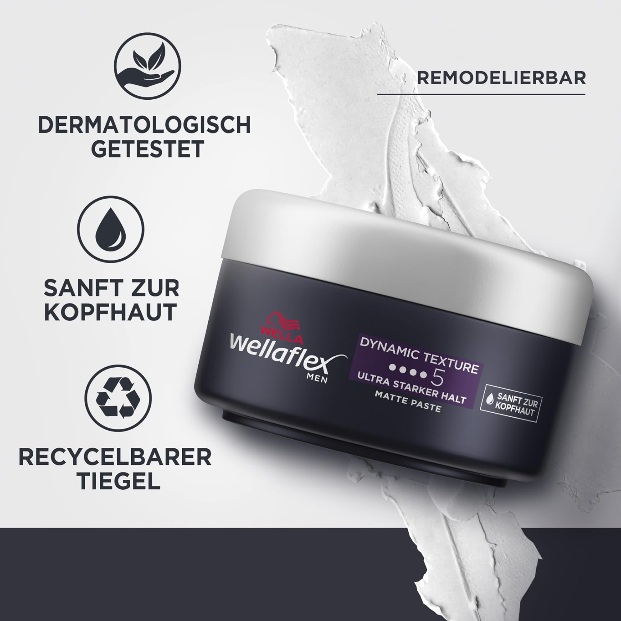 Wellaflex Men Dynamic Texture Matte Paste