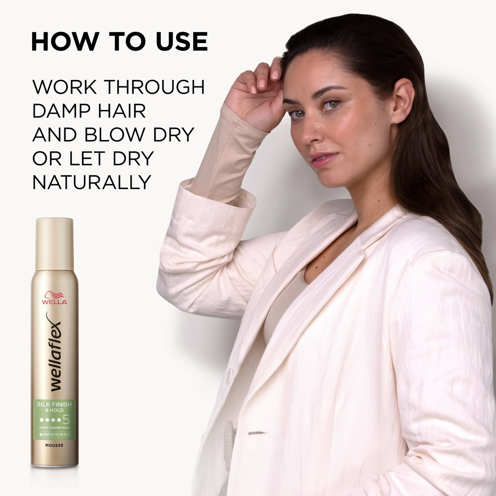 Wellaflex Silk Finish & Hold Mousse