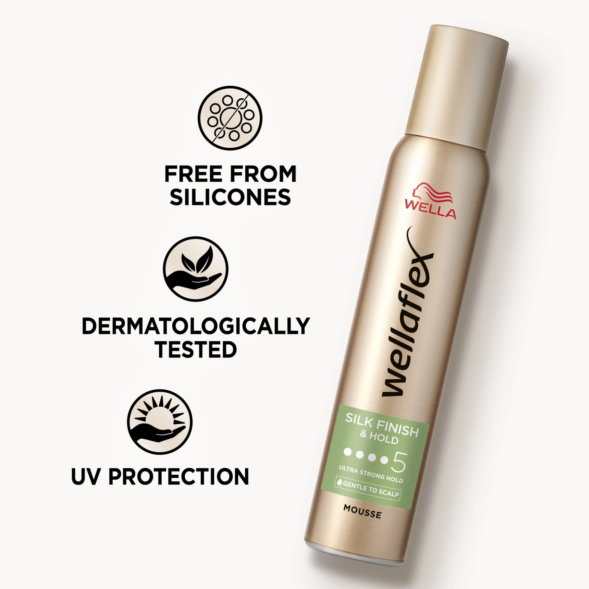 Wellaflex Silk Finish & Hold Mousse
