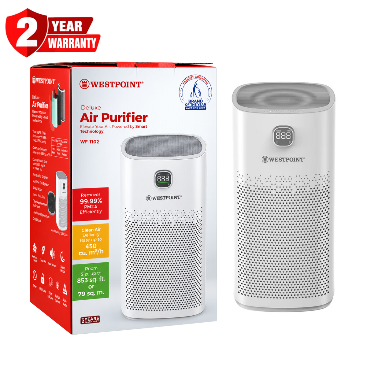 Westpoint Deluxe Air Purifier WF-1102