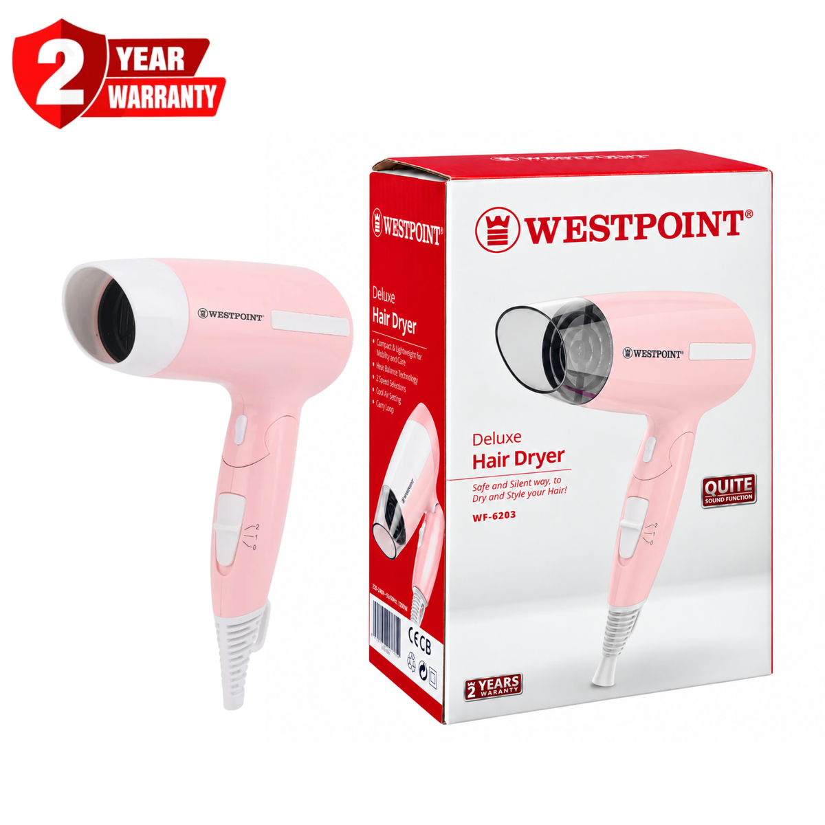 Westpoint Deluxe Hair Dryer WF-6203
